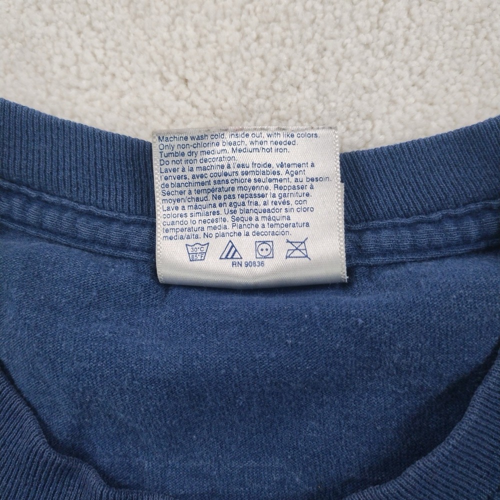 Vintage Nuggets Football ANF Tshirt  Adult Small Blue College Arch y2k 2000's - Picture 8 of 8